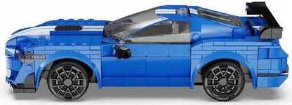 CaDA nuotoliniu būdu valdomas lenktyninis automobilis „Blue Knight 500“ RC Dual Mode, 325 dalių