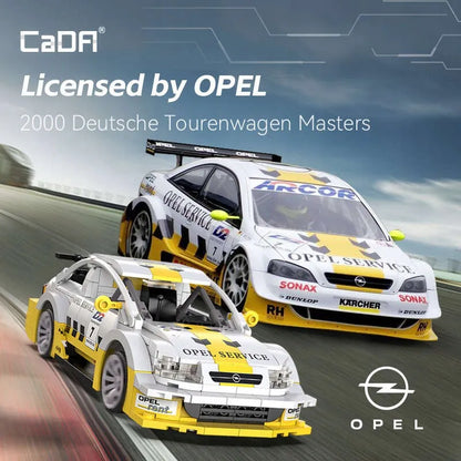 „CaDA“ „Opel Astra V8 Coupe“ nuotoliniu būdu valdomas konstravimo rinkinys, 330 detalių