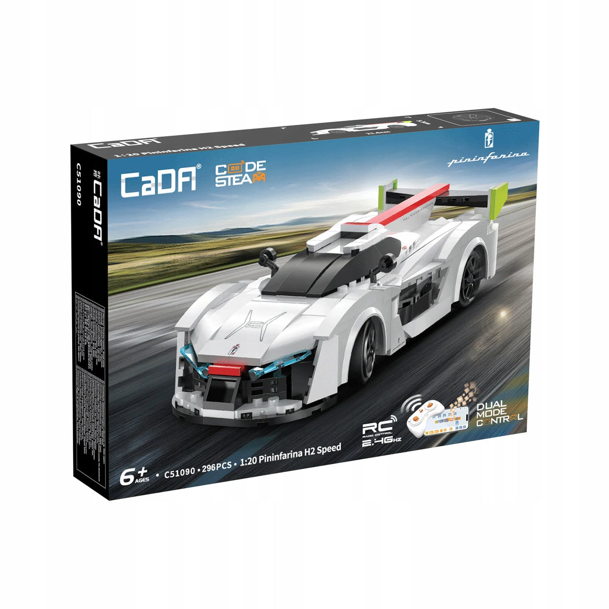 CaDA Pininfarina H2 Speed nuotoliniu būdu valdomas konstruktorius, Dual Mode RC
