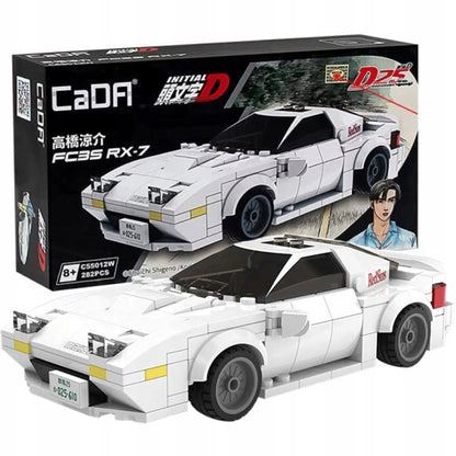 CaDA Race Car Mazda FC35 RX-7 Initial D konstruktorius, 282 detalės