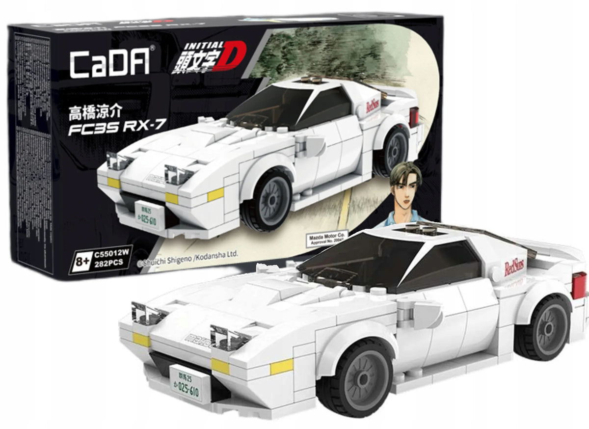 CaDA Race Car Mazda FC35 RX-7 Initial D konstruktorius, 282 detalės