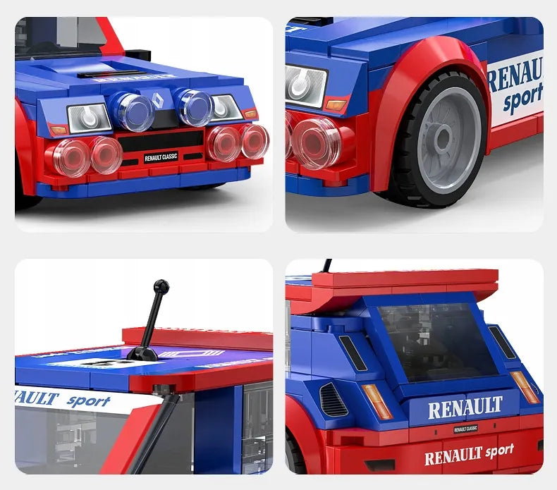 CaDA Renault 5 Maxi Turbo WRC 1:24 ralio automobilio konstruktorius, 308 dalių