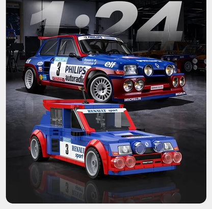 CaDA Renault 5 Maxi Turbo WRC 1:24 ralio automobilio konstruktorius, 308 dalių
