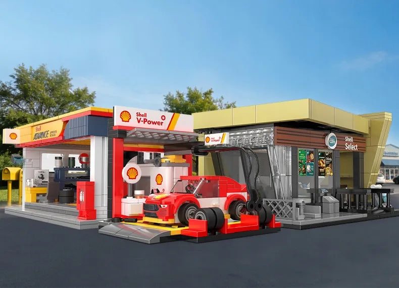 CaDA Shell iškrovimo stotis, 237 detalės su automobiliu