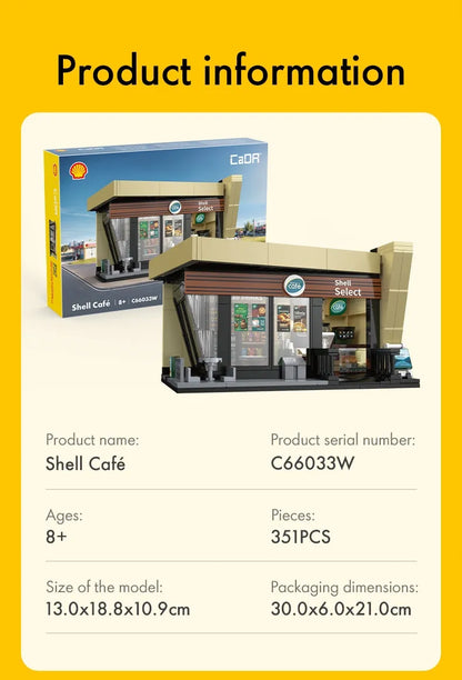CaDA Shell modulinė kavinė – konstruktorius, 351 detalė, C66033W