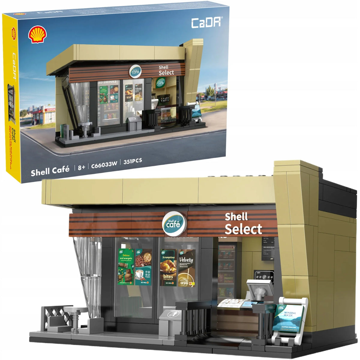 CaDA Shell modulinė kavinė – konstruktorius, 351 detalė, C66033W