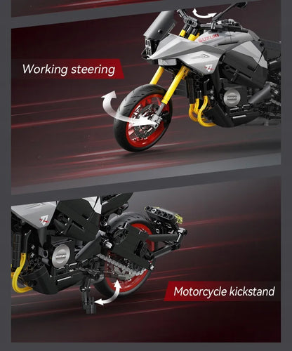 CaDA Suzuki Katana motociklo konstruktorius, 1104 detalės, C59021W