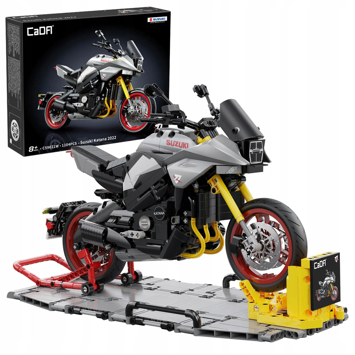 CaDA Suzuki Katana motociklo konstruktorius, 1104 detalės, C59021W