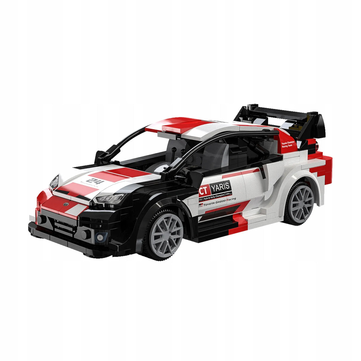 CaDA Toyota GR Yaris Rally1 1:20 nuotoliniu būdu valdomas automobilis, 330 elementų