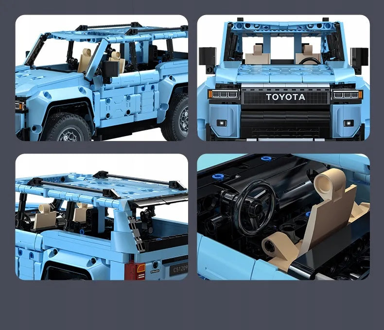 CaDA Toyota Land Cruiser Prado LC250 1:14 nuotoliniu būdu valdomas RC konstruktorius, 586 dalių