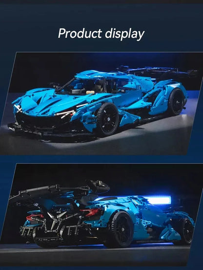 CaDA V12 Hypercar sportinio automobilio konstruktorius, 3865 detalės, 60 cm