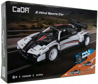 CaDA Z-Wind sportinio automobilio konstruktorius su pull-back pavara, 321 detalė