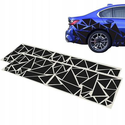 CAMO kamufliažo lipdukai automobiliui trikampiai 2X DIDELI