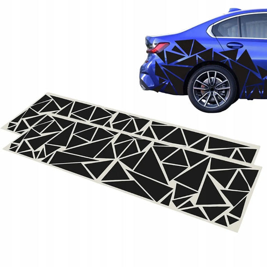 CAMO kamufliažo lipdukai automobiliui trikampiai 2X DIDELI