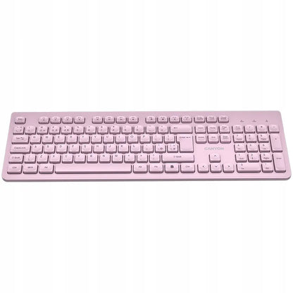 CANYON HKB-W01 belaidė mechaninė klaviatūra, US international QWERTY, rožinė