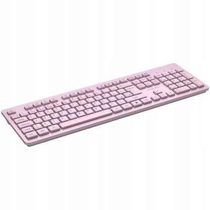 CANYON HKB-W01 belaidė mechaninė klaviatūra, US international QWERTY, rožinė