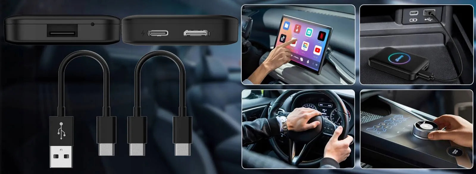 Carlinkit Lite S belaidis CarPlay Android Auto 2GB / 16GB mini HDMI