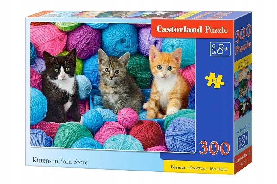 „Castorland“ 300 detalių dėlionė „Kačiukai siūlų parduotuvėje“