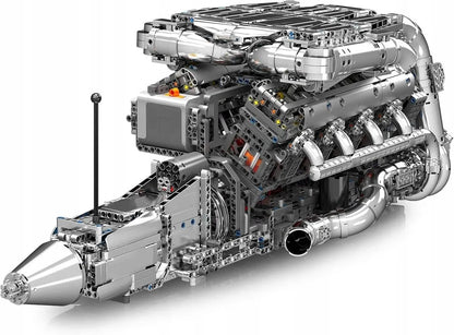 „COIL 10168“ V8 variklio su dviem turbokompresoriais konstruktorius, 2899 detalės