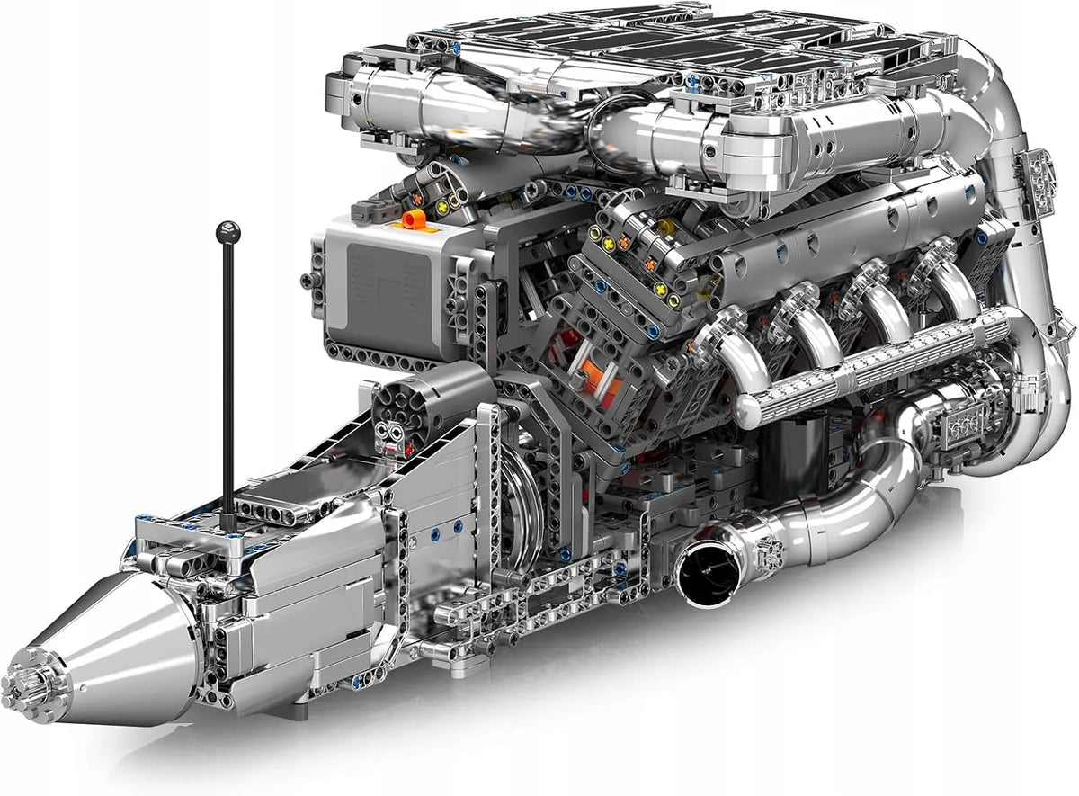 „COIL 10168“ V8 variklio su dviem turbokompresoriais konstruktorius, 2899 detalės