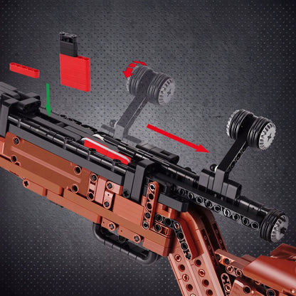 COIL techninių konstrukcinių kaladėlių rinkinys „Mauser 98k“ – 1025 detalės