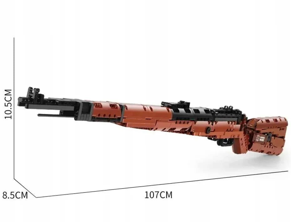 COIL techninių konstrukcinių kaladėlių rinkinys „Mauser 98k“ – 1025 detalės