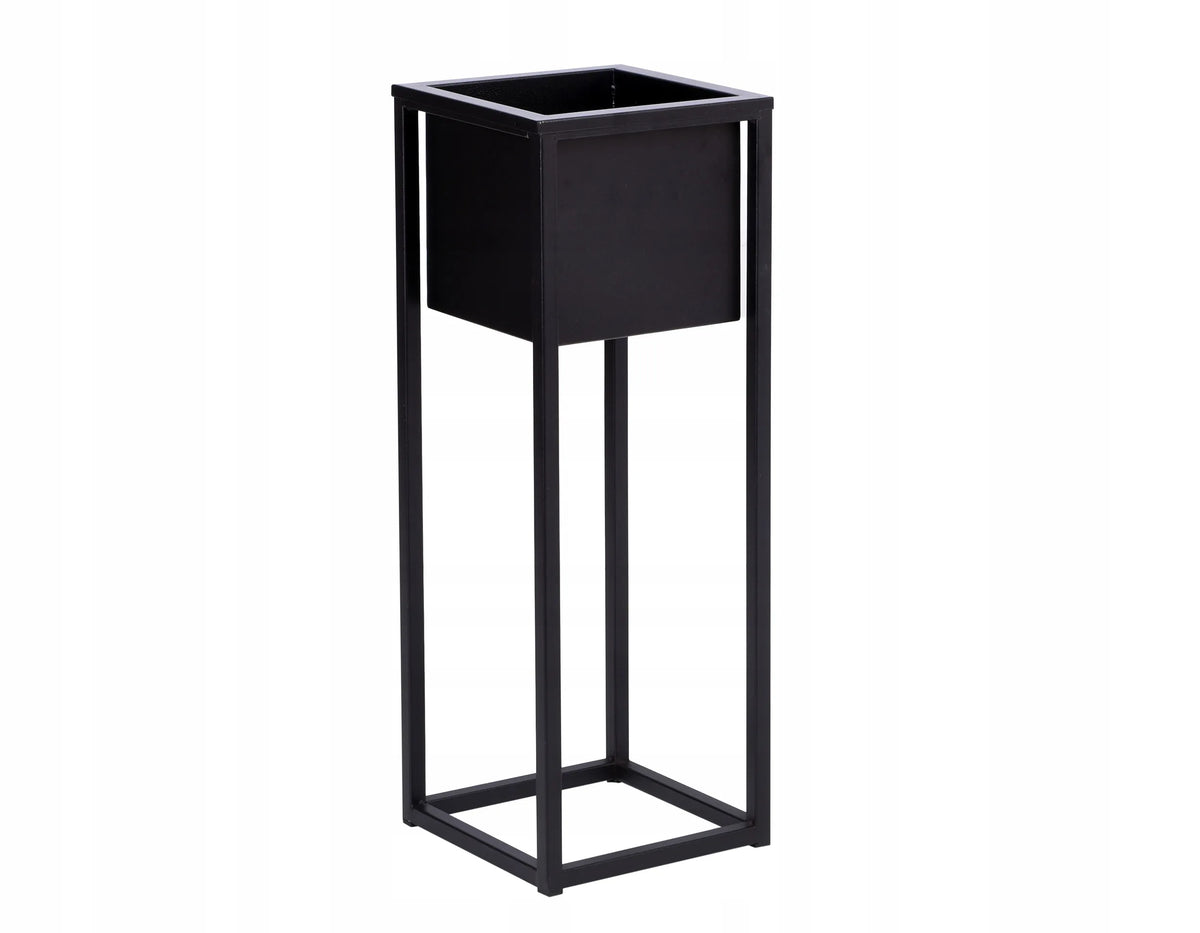 Concove loft stovas augalams, 40 cm, juodas