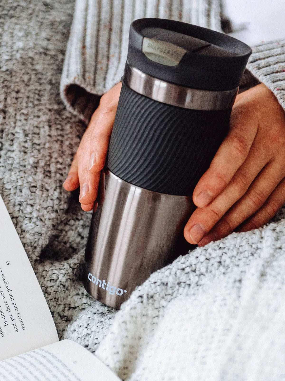 „Contigo Byron“ sandarus neslystantis termo puodelis, „Gunmetal“, 470 ml