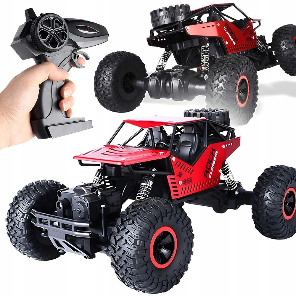 CoolStaff ROVER nuotoliniu būdu valdomas visureigis 4x4, raudonas