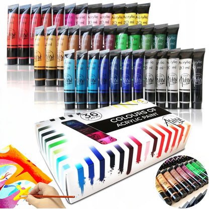 Creative Artist akriliniai dažai, didelis rinkinys, 36 × 20 ml, dažai tūbelėse