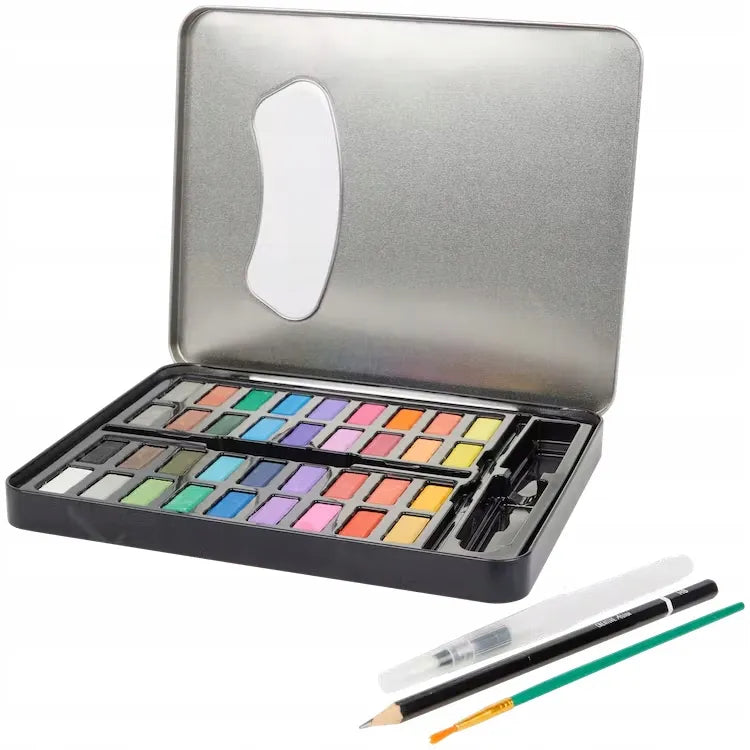 „Creative Artist“ akvareliniai dažai tabletėmis, 36 spalvų rinkinys