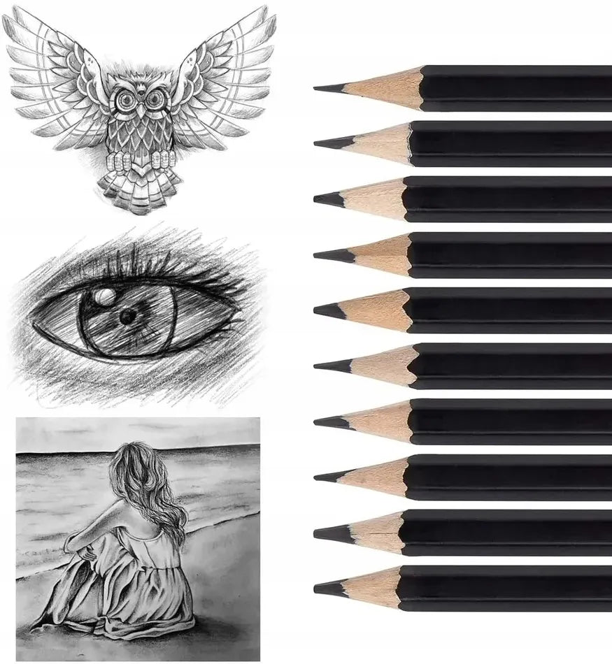 Creative Artist pieštukų rinkinys eskizavimui, 10 vnt. su metaliniu dėklu