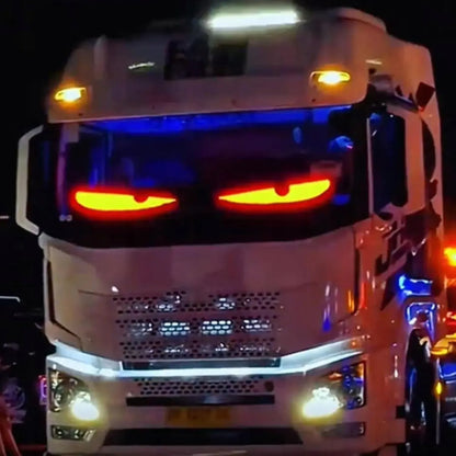 2 vnt. lankstus LED ekranas 59x12 cm DEVIL EYES sunkvežimiui TIR