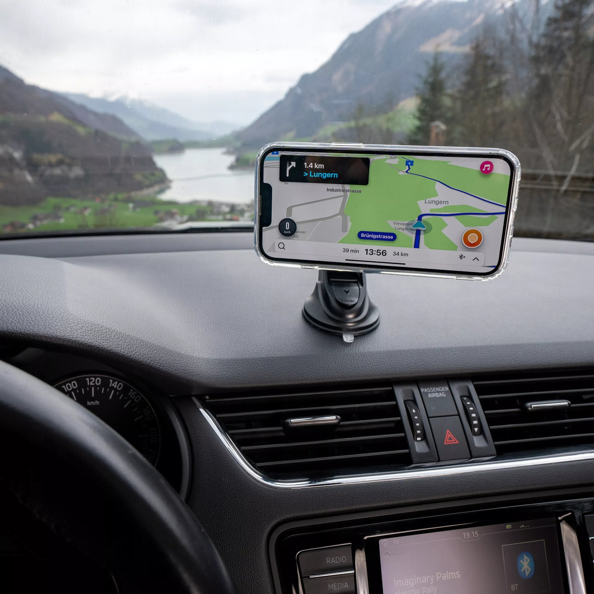 MagSafe magnetinis automobilio laikiklis – montavimui ant stiklo