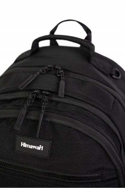 Darbinė kuprinė Himawari Hike L – universali, vandeniui atspari, skirta nešiojamam kompiuteriui, juoda