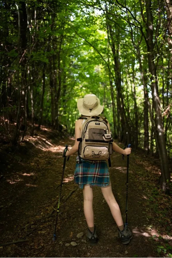 Darbinė kuprinė Himawari Hike L – universali, vandeniui atspari, skirta nešiojamam kompiuteriui, juoda