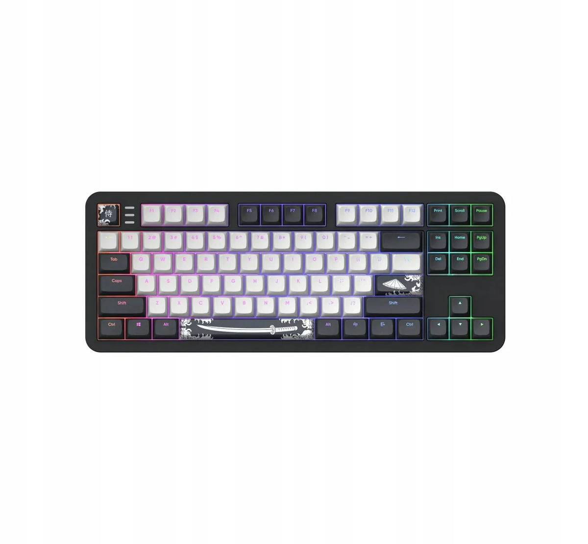 Dark Project ALU87B Bushido mechaninė RGB žaidimų klaviatūra