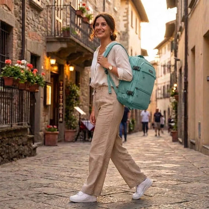 Daugiafunkcė kelioninė kuprinė orlaiviui, mėtų spalvos, Paolo Peruzzi Wizzair