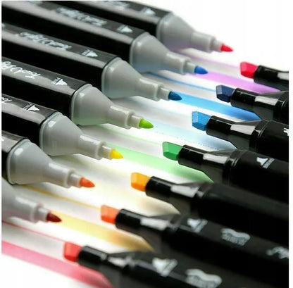 „DecoTime“ dvipusiai akvareliniai markeriai „Brush & Fine“, 60 vnt., 51-0