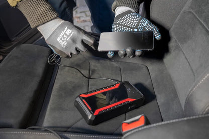 DEDRA automobilio užvedimo įrenginys „Jump Starter“, 12 000 mAh, USB-C, LED žibintuvėlis
