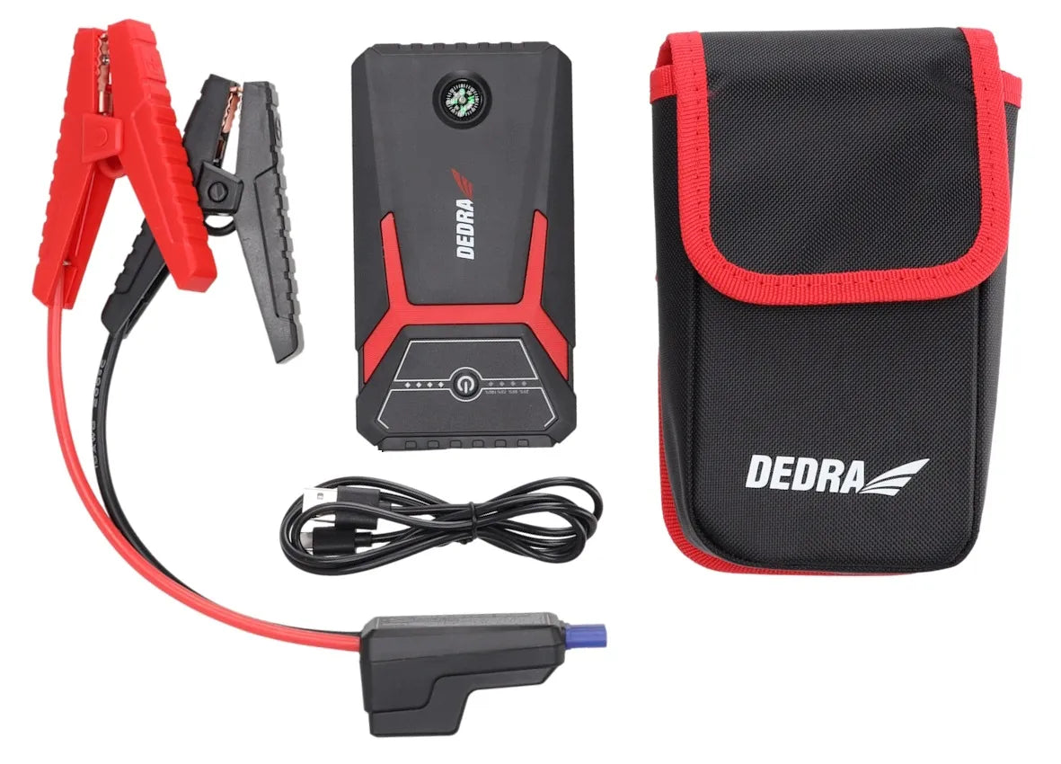 DEDRA DEPP0800 12 V 1200 A automobilio užvedimo įrenginys su žibintuvėliu