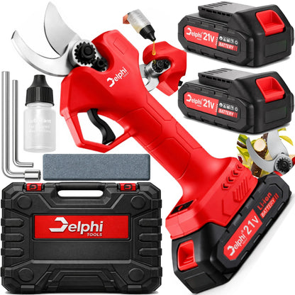 „Delphi Tools“ akumuliatorinis sodo sekatorius šakoms, 2 akumuliatoriai, 30 mm, SK-5
