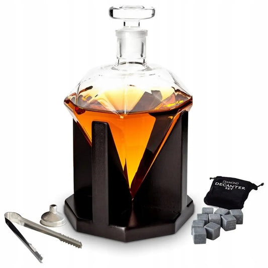 DIAMOND DECANTER SET viskio grafinas – dovana jam, tėčiui, vyrui ar vyrukui