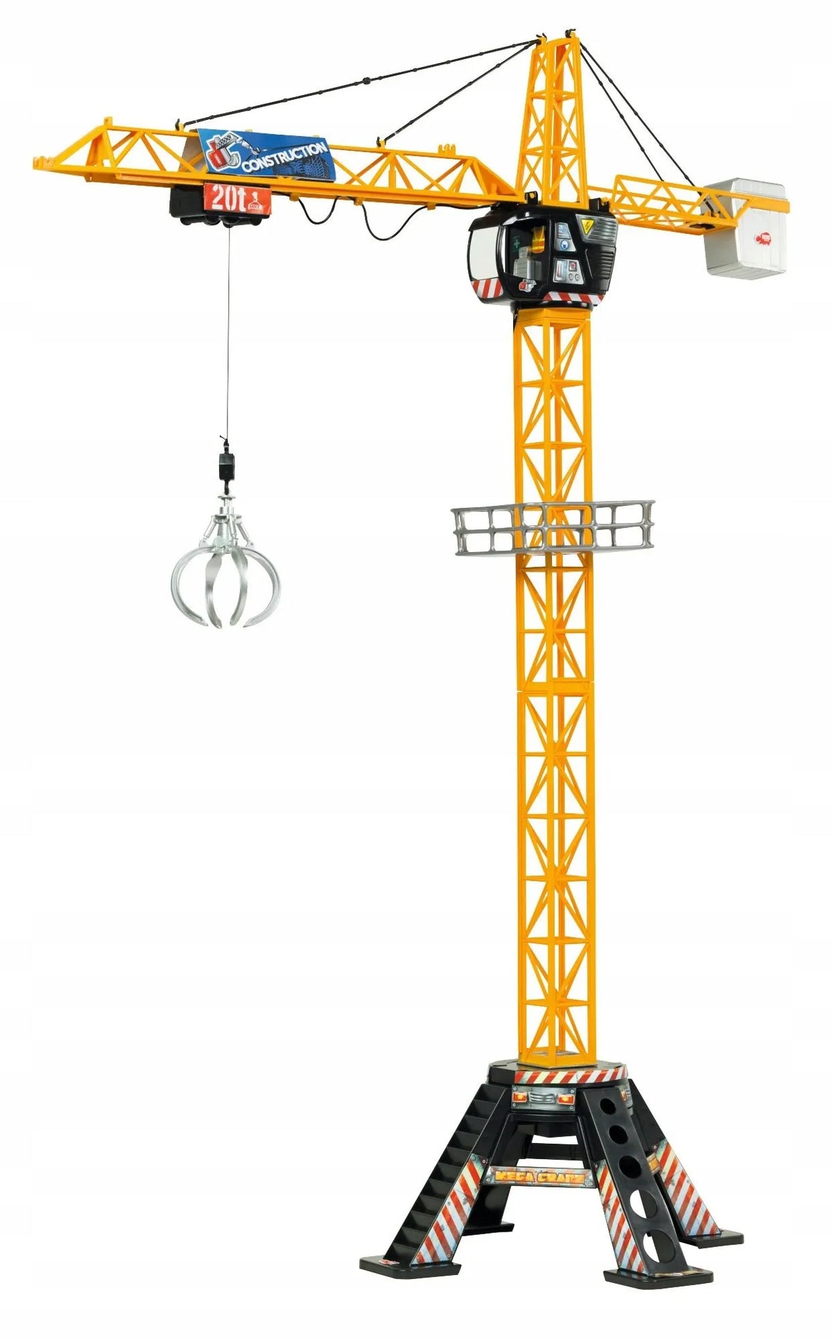 „Dickie Toys Mega Crane“ nuotoliniu būdu valdomas kranas, 120 cm