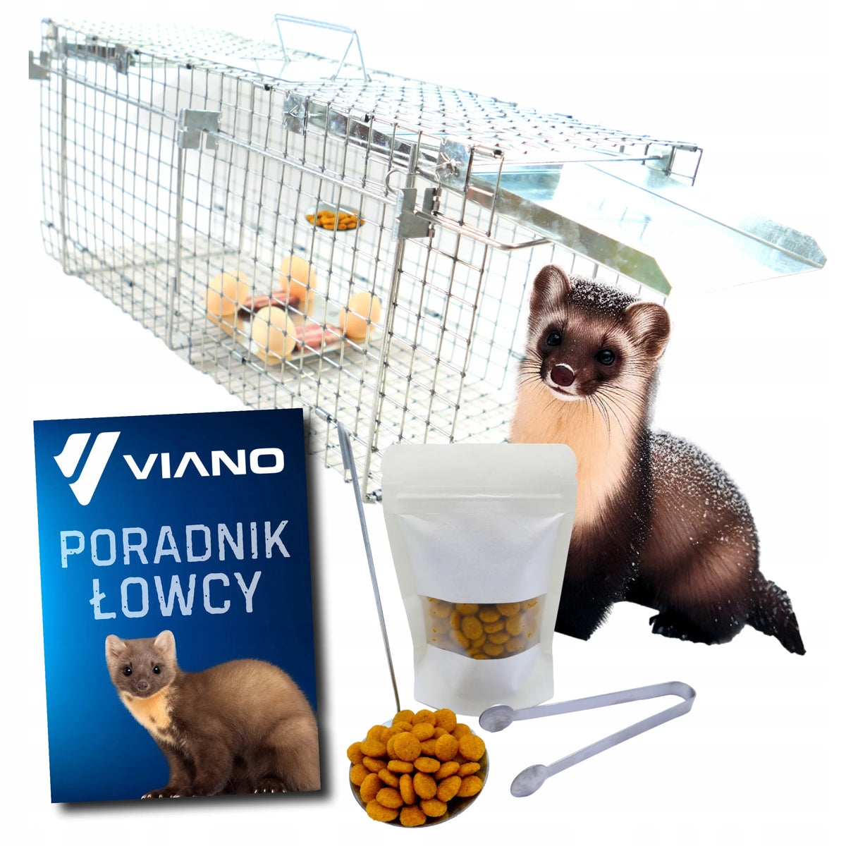 Didelė gyvagaudė gaudyklė kiaunėms, žiurkėms, žebenkštims, audinėms ir šeškams Viano Z1