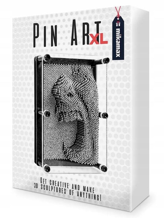 Didelė metalinė 3D PIN ART adatėlių lenta – originalus stalo žaislas
