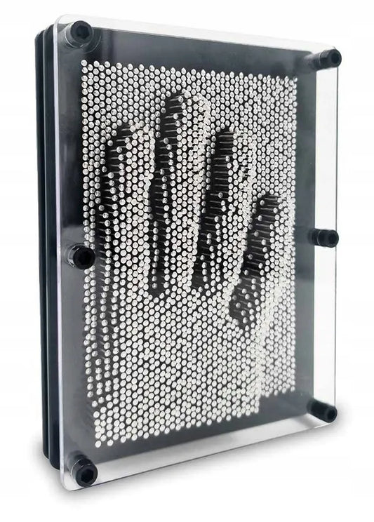 Didelė metalinė 3D PIN ART adatėlių lenta – originalus stalo žaislas