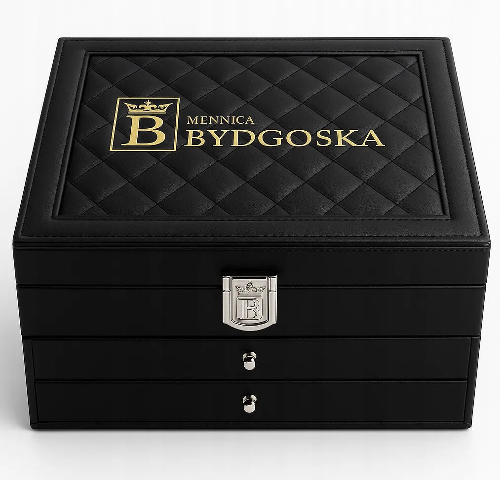 Didelė papuošalų dėžutė juoda elegantiška dėžutė organizatorius kasetė