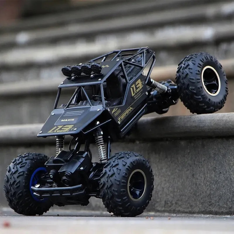 Didelis nuotoliniu būdu valdomas RC automobilis oreNICE, metalinis bekelės modelis, 4x4, 1:16, su pultu