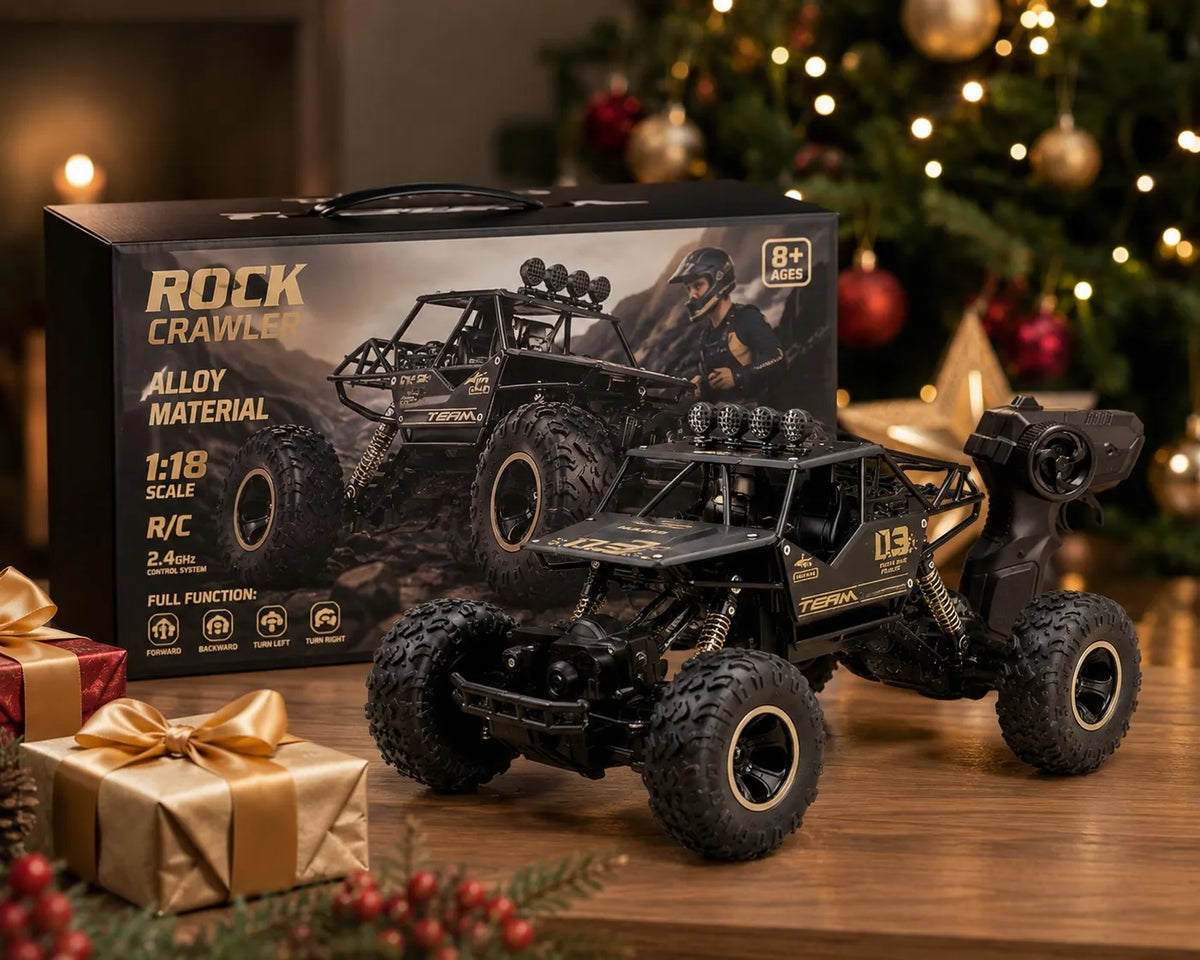 Didelis nuotoliniu būdu valdomas RC automobilis oreNICE, metalinis bekelės modelis, 4x4, 1:16, su pultu